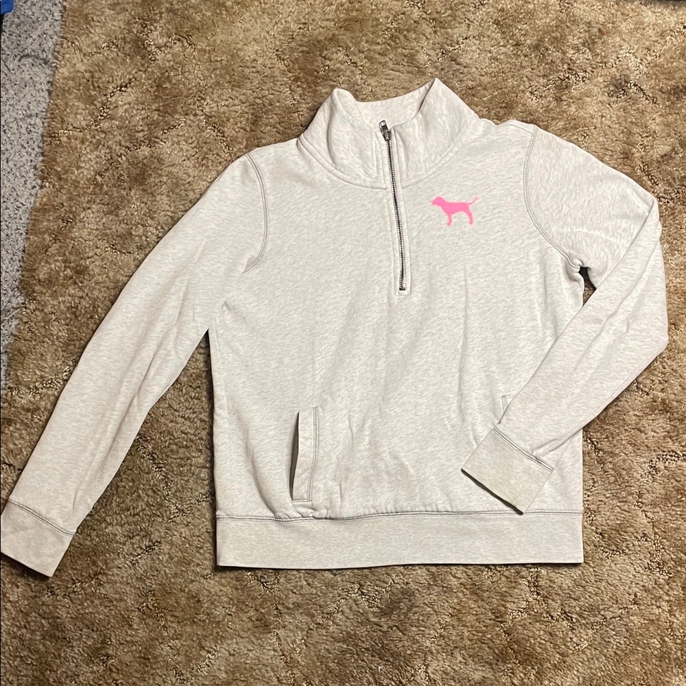 PINK Victoria’s Secret Quarter Zip Pull‎ Over